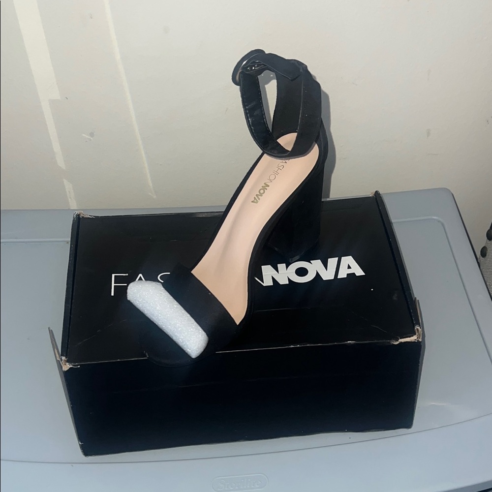 Fashion Nova Black and White Heels